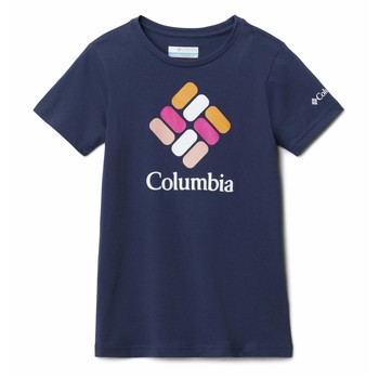 Kleidung Mädchen T-Shirts Columbia MISSION LAKE SS GRAPHIC SHIRT Marine