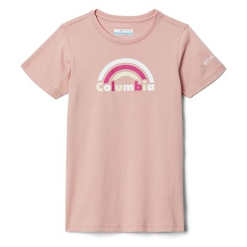 Kleidung Mädchen T-Shirts Columbia MISSION LAKE SS GRAPHIC SHIRT Rosa