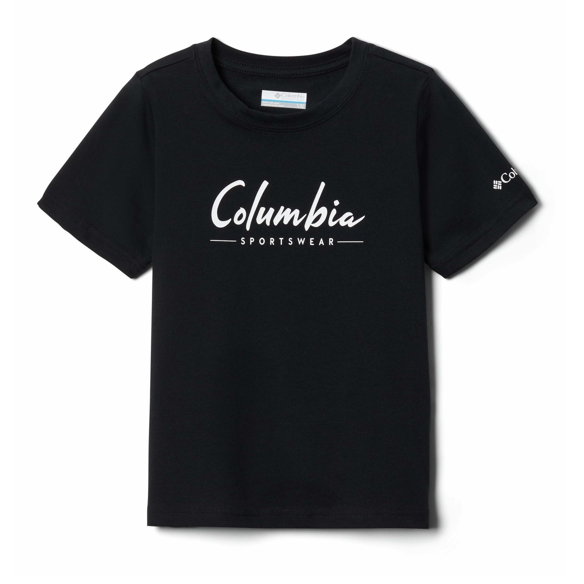 Kleidung Jungen T-Shirts Columbia VALLEY CREEK SS GRAPHIC SHIRT Schwarz