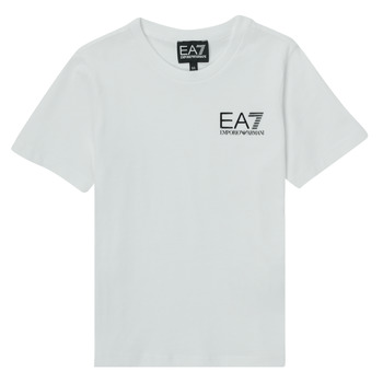 Kleidung Jungen T-Shirts Emporio Armani EA7 AIGUE Weiss