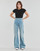 Kleidung Damen Bootcut Jeans G-Star Raw Deck ultra high wide leg Blau