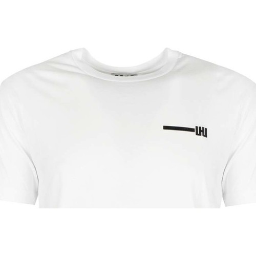Kleidung Herren T-Shirts Les Hommes UHT214 700P | Typography T-Shirt Schwarz