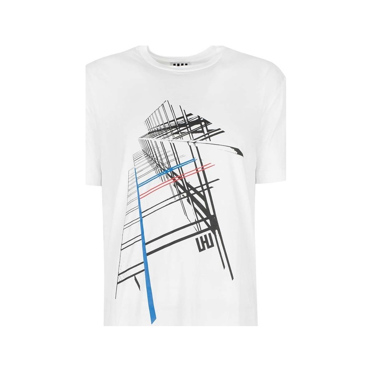 Kleidung Herren T-Shirts Les Hommes URG820P UG814 | Oversized T-Shirt Weiss