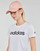 Kleidung Damen T-Shirts Adidas Sportswear LIN T-SHIRT Weiss / Schwarz