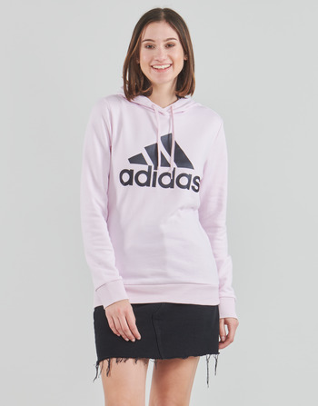 Kleidung Damen Sweatshirts adidas Performance BL FT HOODED SWEAT Pink / Schwarz