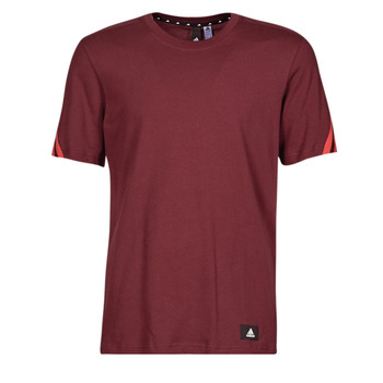 Kleidung Herren T-Shirts adidas Performance FI 3 Stripes Tee Rot