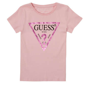 Kleidung Mädchen T-Shirts Guess LIO Rosa