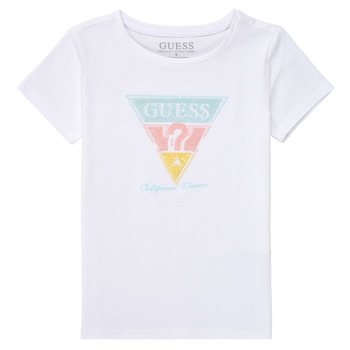 Kleidung Mädchen T-Shirts Guess CENTROP Weiss