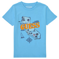 Kleidung Jungen T-Shirts Guess INESMI Blau