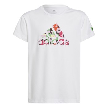 Kleidung Mädchen T-Shirts Adidas Sportswear ELOISHA Weiss