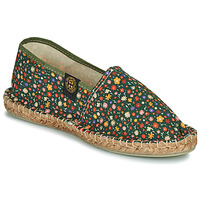 Schuhe Damen Leinen-Pantoletten mit gefloch Art of Soule LIBERTY Kaki / Multicolor