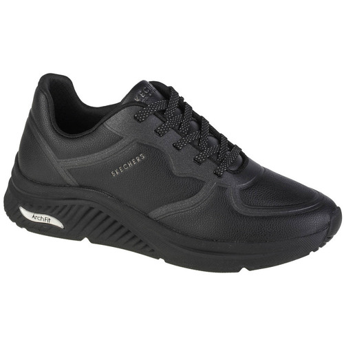 Schuhe Damen Sneaker Low Skechers Arch Fit S-Miles Schwarz