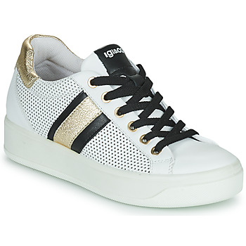 Schuhe Damen Sneaker Low IgI&CO 1659222 Weiss / Schwarz