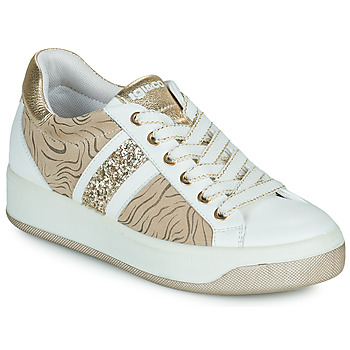 Schuhe Damen Sneaker Low IgI&CO 1659311 Weiss / Beige / Gold