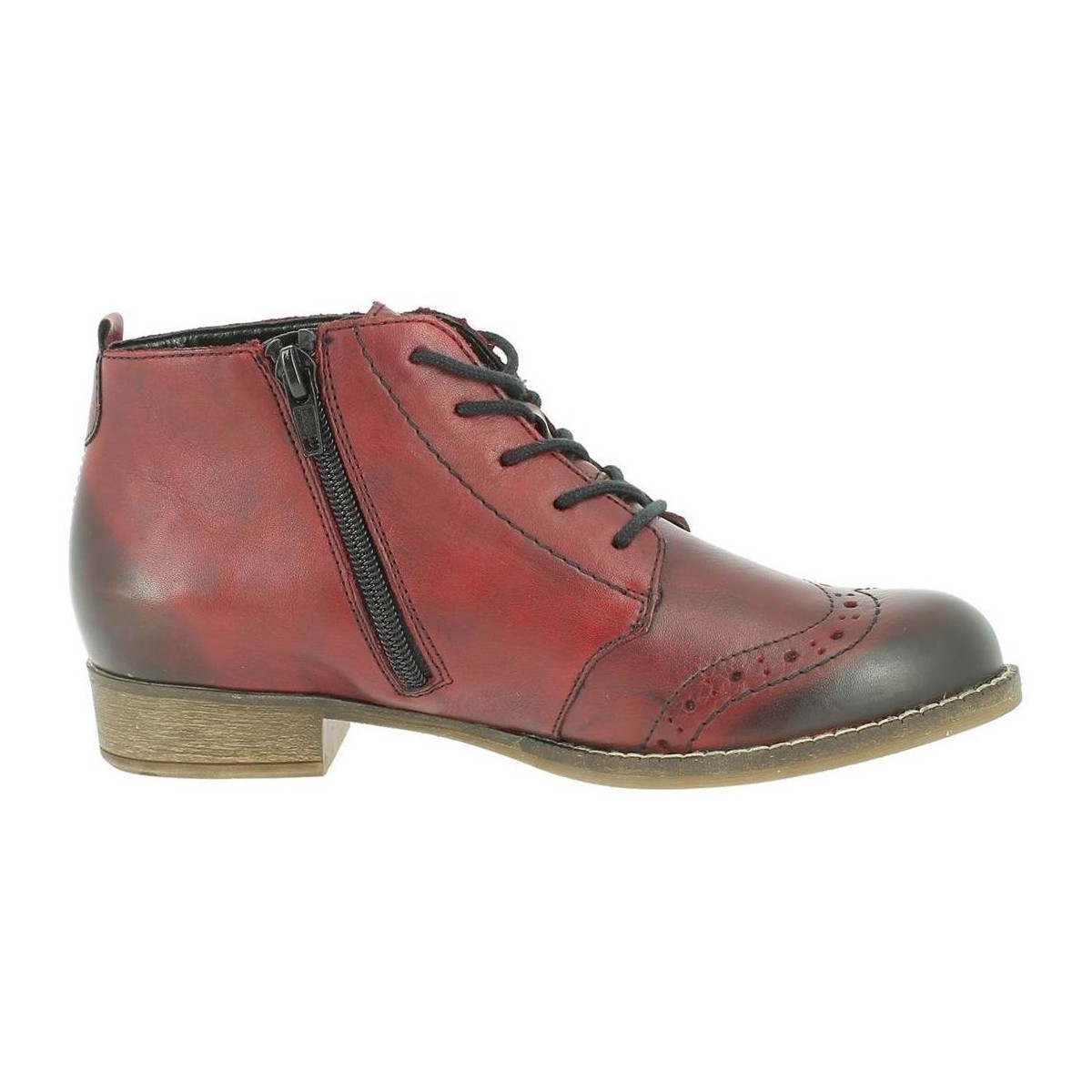 Schuhe Damen Low Boots Remonte R9372 Bordeaux