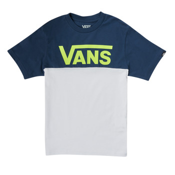 Kleidung Jungen T-Shirts Vans VANS CLASSIC BLOCK SS Marine / Grau
