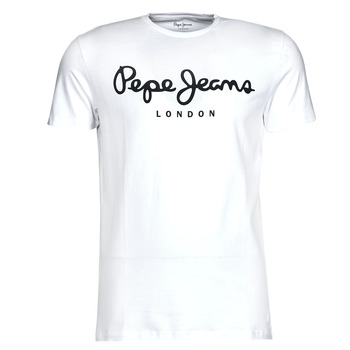 Kleidung Herren T-Shirts Pepe jeans ORIGINAL STRETCH Weiss