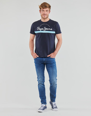 Kleidung Herren Slim Fit Jeans Pepe jeans STANLEY Blau