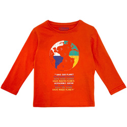 Kleidung Kinder Langarmshirts Losan 125-1205AL Orange