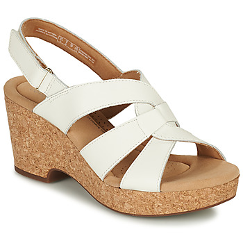 Schuhe Damen Sandalen / Sandaletten Clarks Giselle Beach Weiss