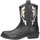 Schuhe Mädchen Klassische Stiefel Dianetti Made In Italy 9964 Texano Kind SCHWARZES LEDER Schwarz