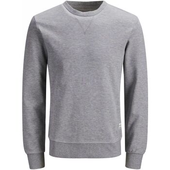 Kleidung Herren Sweatshirts Jack & Jones 12181903 CREW NECK-LIGHT GREY MELANGE Grau