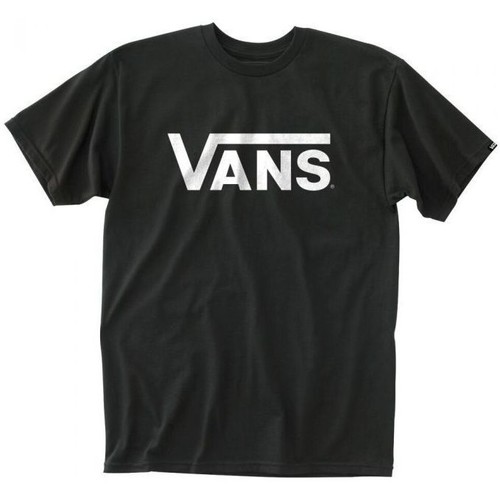 Kleidung Kinder T-Shirts & Poloshirts Vans VN000IVF CLASSIC-Y281 BLACK/WHITE Schwarz