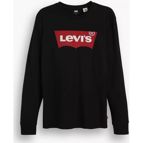 Kleidung Herren T-Shirts & Poloshirts Levi's 36015 0013 - LONG SLEEVE TEE-BLACK Schwarz