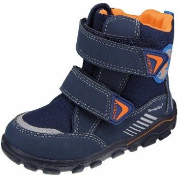 Schuhe Jungen Babyschuhe Lurchi Klettstiefel atlantic-orange 33-33017-32 Kiro blau