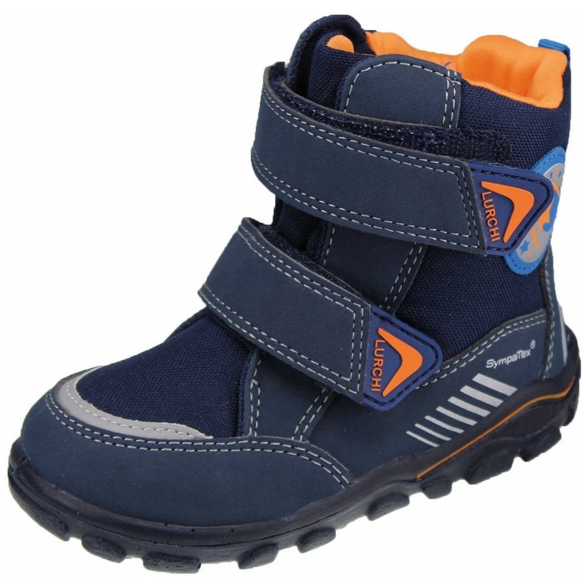 Schuhe Jungen Babyschuhe Lurchi Klettstiefel KIRO-SYMPAT 3333017-32 Blau