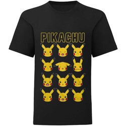 Kleidung Kinder T-Shirts Pokemon  Schwarz