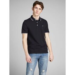 Kleidung Herren T-Shirts & Poloshirts Jack & Jones 12136668 PAULOS-BLACK Schwarz