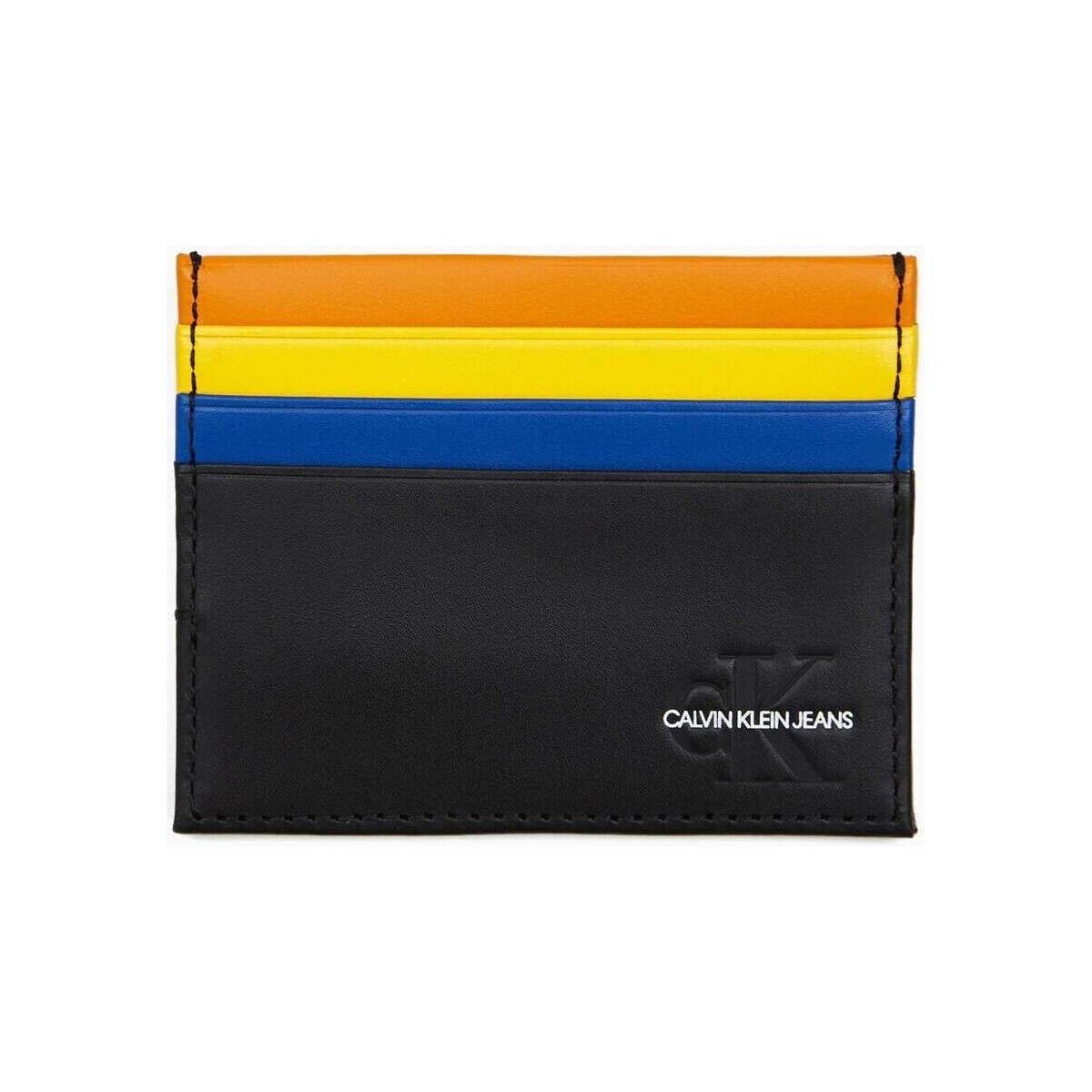 Taschen Herren Portemonnaie Calvin Klein Jeans K50K505002 UNDERCOVER CARDHOLDER-OGK FASHION BLACK Schwarz