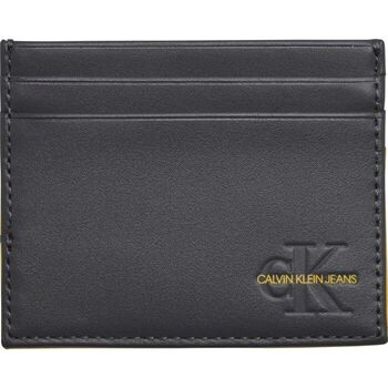 Taschen Herren Portemonnaie Calvin Klein Jeans K50K505002 UNDERCOVER CARDHOLDER-OIM GREY PINESTRIPE Grau