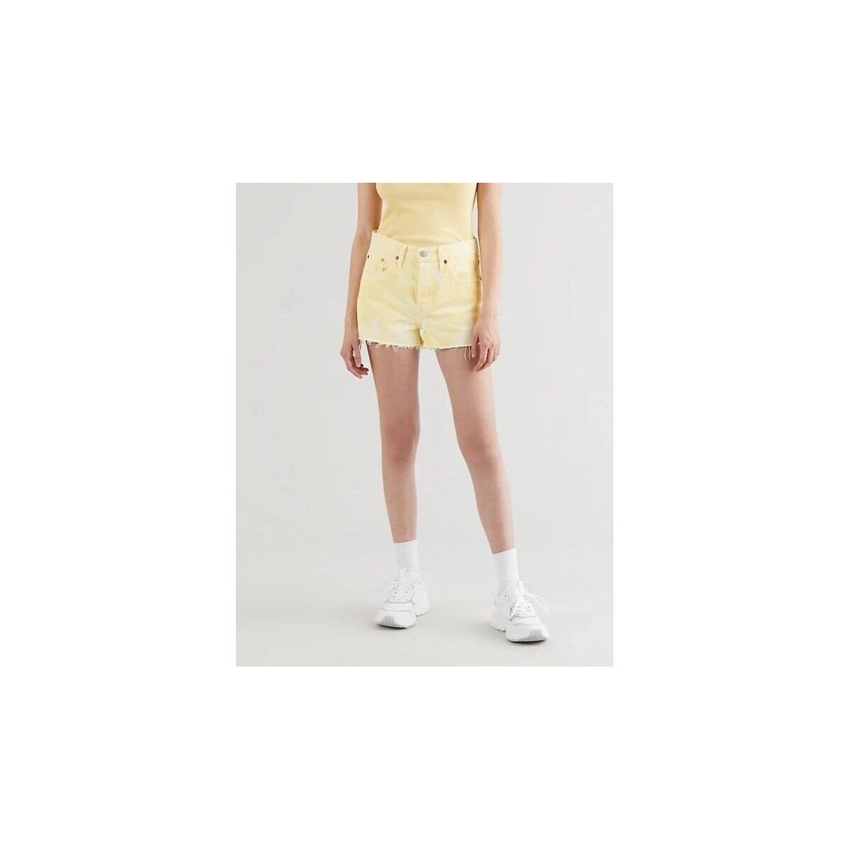 Kleidung Damen Shorts / Bermudas Levi's 56327 0197 - 501 SHORT-IN THE FLAN Gelb