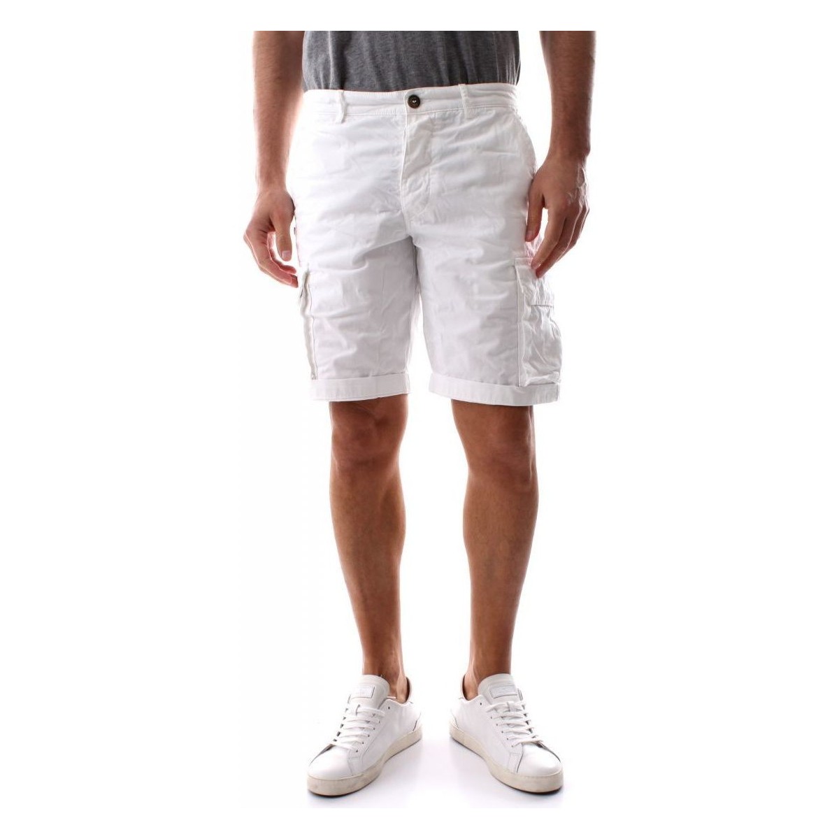 Kleidung Herren Shorts / Bermudas 40weft NICK 6013/6874-40W441 WHITE Weiss