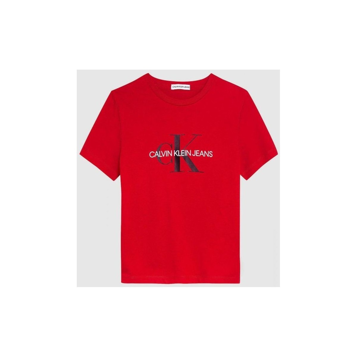 Kleidung Kinder T-Shirts & Poloshirts Calvin Klein Jeans IU0IU00068 LOGO T-SHIRT-XND FIERCE RED Rot