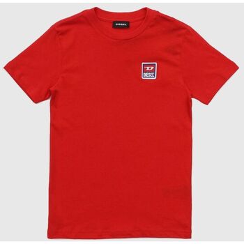Kleidung Kinder T-Shirts & Poloshirts Diesel 00J4P7 00YI9 TDIEGODIV-K457 Rot