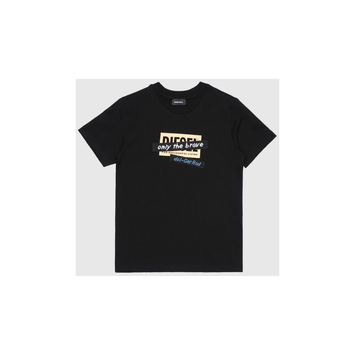 Kleidung Kinder T-Shirts & Poloshirts Diesel J00265 0HERA TUDARGET-K900 Schwarz