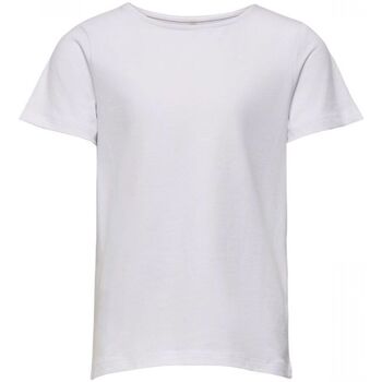 Kleidung Mädchen T-Shirts & Poloshirts Only 15186322 LOVE-WHITE Weiss