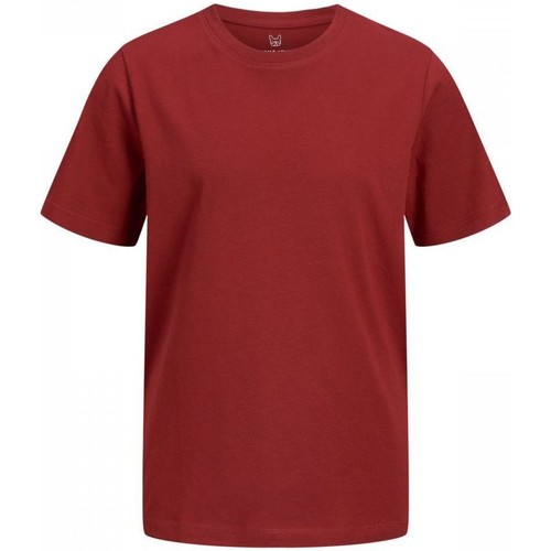 Kleidung Jungen T-Shirts & Poloshirts Jack & Jones 12158433 BASE TEE-RED DAHLIA Rot