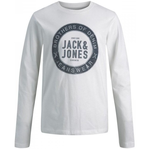 Kleidung Jungen T-Shirts & Poloshirts Jack & Jones 12190513 TEE LS-CLOUD DANCER Beige