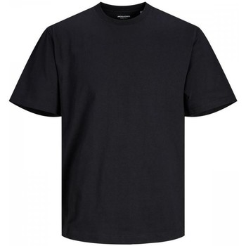 Kleidung Herren T-Shirts & Poloshirts Jack & Jones 12190467 RELAXED TEE-BLACK Schwarz