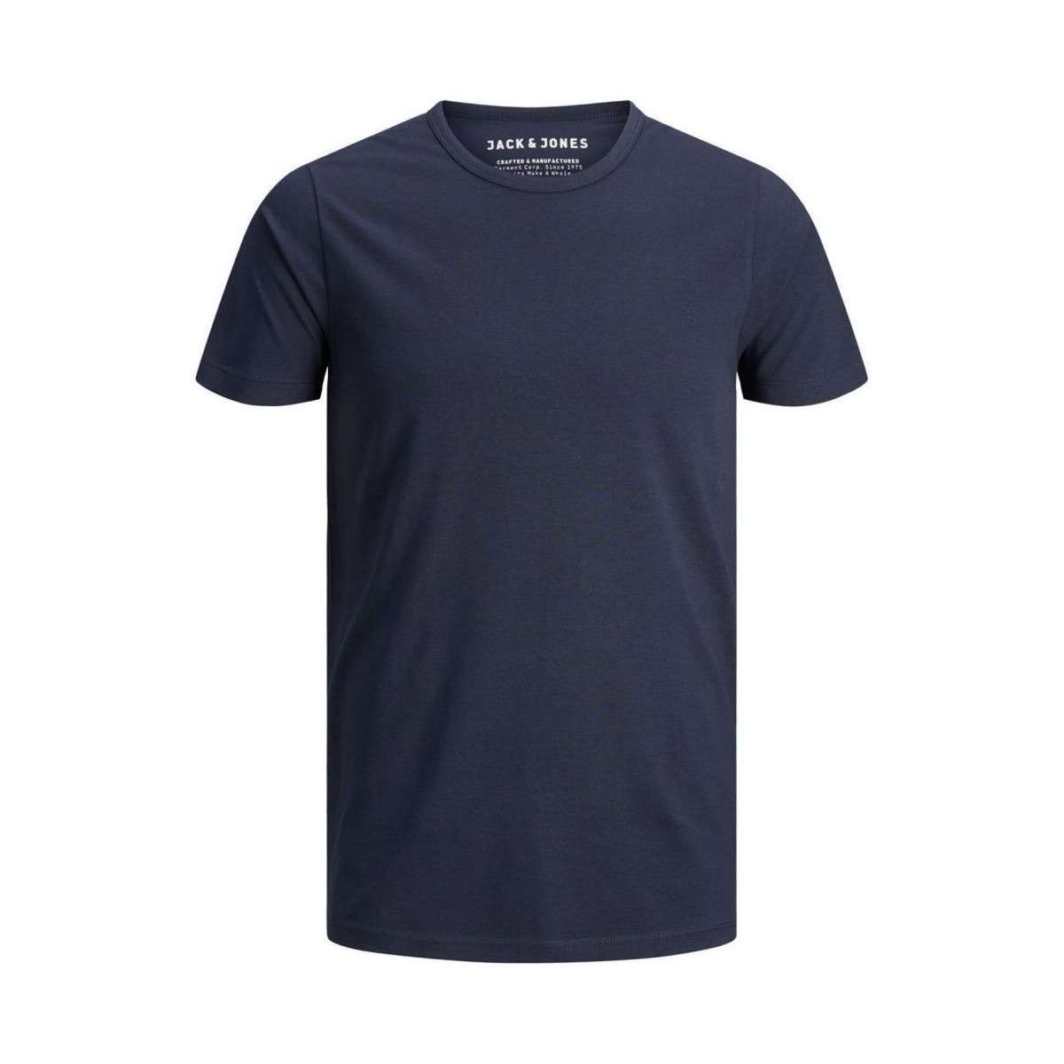 Kleidung Herren T-Shirts & Poloshirts Jack & Jones 12058529 BASIC TEE-NAVY BLUE Blau