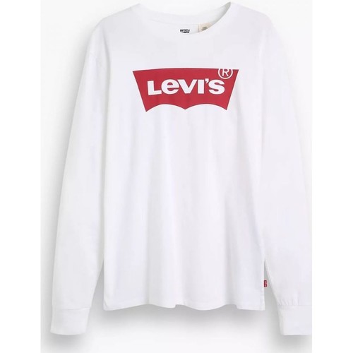 Kleidung Herren T-Shirts & Poloshirts Levi's 36015 0010 - LONG SLEEVE TEE-BRIGHT WHITE Weiss