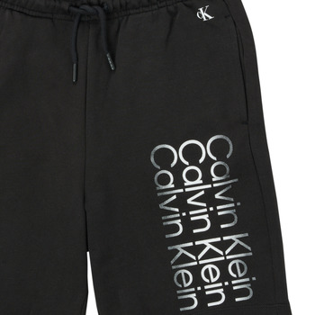 Calvin Klein Jeans INSTITUTIONAL CUT OFF LOGO SHORTS Schwarz
