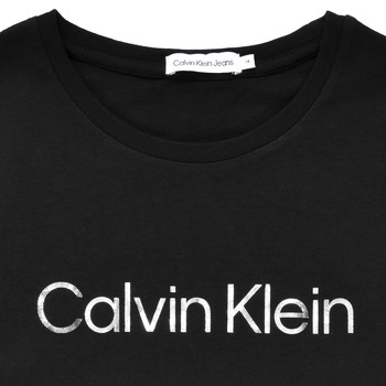 Calvin Klein Jeans INSTITUTIONAL SILVER LOGO T-SHIRT DRESS Schwarz