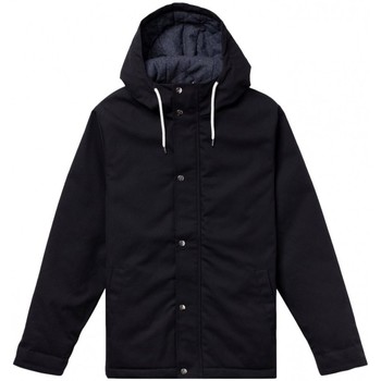 Kleidung Herren Mäntel Rvlt Revolution Hooded Jacket 7311 - Black Schwarz
