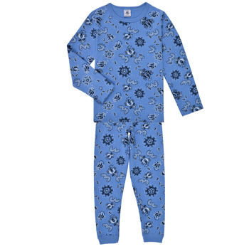 Kleidung Kinder Pyjamas/ Nachthemden Petit Bateau BANDANOU Blau