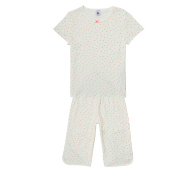 Kleidung Mädchen Pyjamas/ Nachthemden Petit Bateau BRESS Weiss